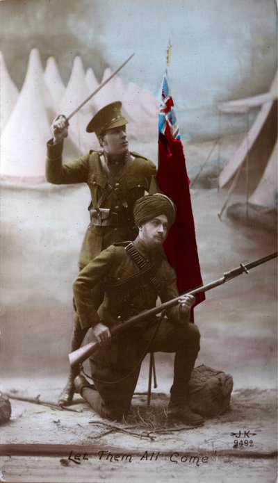 第一次世界大戦中のイギリス・インド兵 作： English Photographer