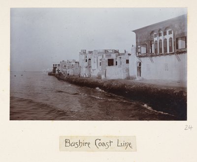 ブシャー海岸線、「カーゾン卿のペルシャ湾ツアーの写真」より、11 月 作： English Photographer