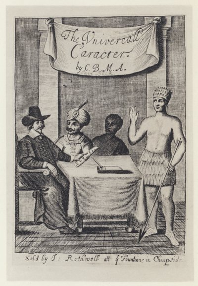 Cベック『The Vniversall Caracter, I Rothwell』1657年（モノクロ写真 作： English Photographer