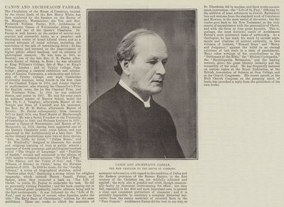 キヤノンとArchdeacon Farrar、下院の新しい牧師 作： English Photographer