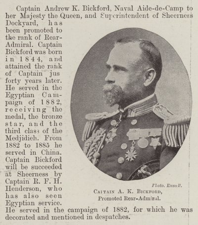 キャプテンAKビックフォード、昇格した海軍大将 作： English Photographer