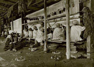 インドの絨毯作り（モノクロ写真 作： English Photographer