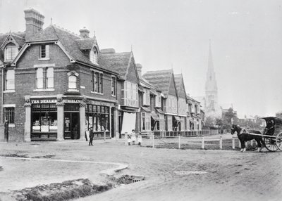 チェイス・サイドとチェイス・グリーン・アベニューの角、1890年頃 モノクロ写真) 作： English Photographer