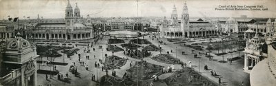 コングレスホールの芸術裁判所、フランコブリティッシュエキシビション、ロンドン、1908 作： English Photographer