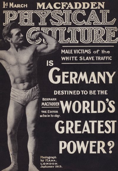 物理文化誌の表紙、1913年1月 作： English Photographer