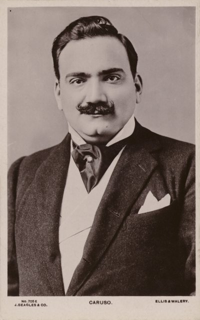 エンリコ・カルーソ、イタリアのテノール（1873-1921） 作： English Photographer