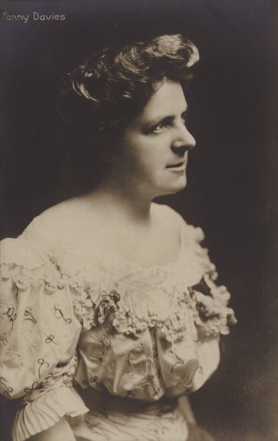 Fanny Davies、イギリスのピアニスト 作： English Photographer
