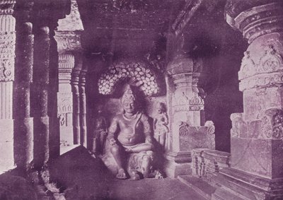 インドラ、エローラ石窟の図 作： English Photographer