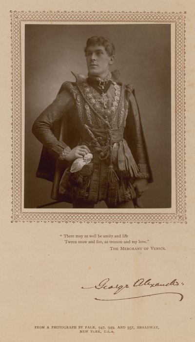 俳優、ジョージ・アレクサンダー 作： English Photographer