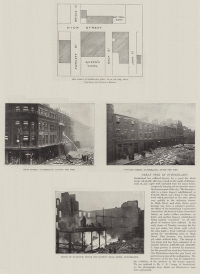 サンダーランドの大火 作： English Photographer