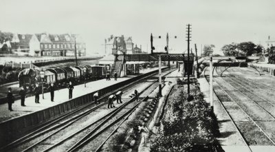 グローブパーク駅：外観とプラットフォーム、1888 作： English Photographer