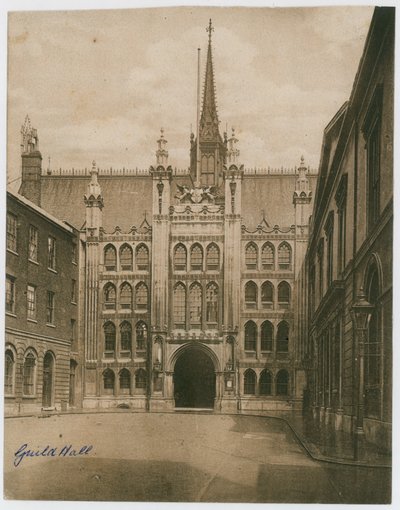 ギルドホール、ロンドン。ビクトリア朝の写真 作： English Photographer