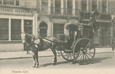 Hansom Cab、ロンドン 作： English Photographer