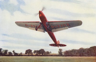 スロットとフラップを備えたハインケル機（カラー写真） 作： English Photographer