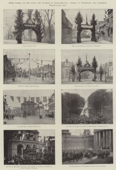 マールボロ公爵夫人の帰郷、ウッドストックとブレナムでのシーン 作： English Photographer