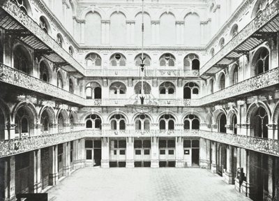 ホップエクスチェンジ：東ホールのインテリア、サザークストリート、ロンドン、1890 作： English Photographer