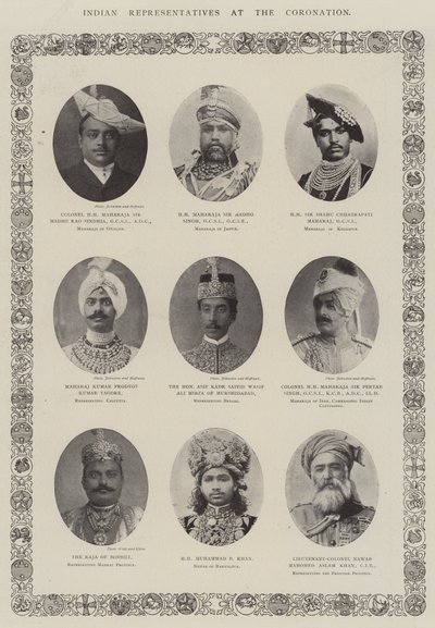 戴冠式のインド代表 作： English Photographer