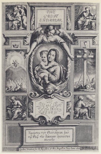 ジェレミー・テイラー《偉大なる模範》J Flesher for R Royston 1653（モノクロ写真 作： English Photographer