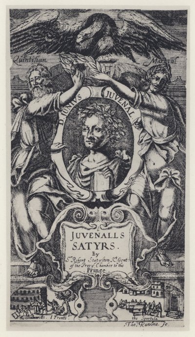 Juvenal, Satyrs, Tr Sir R Stapleton, H Moseley 1647 (白黒写真) 作： English Photographer