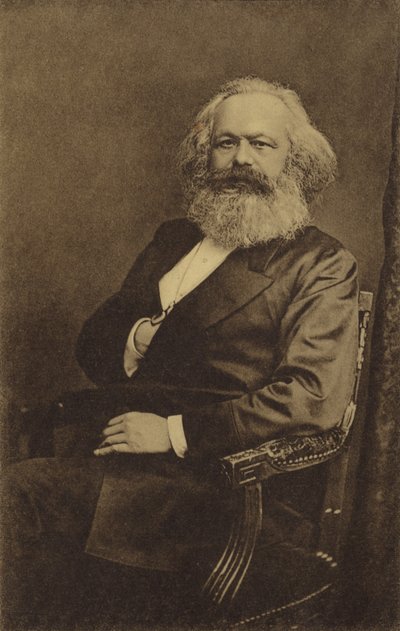 カールマルクス（1818〜1883年）、ドイツの哲学者、経済学者、歴史家、政治理論家 作： English Photographer