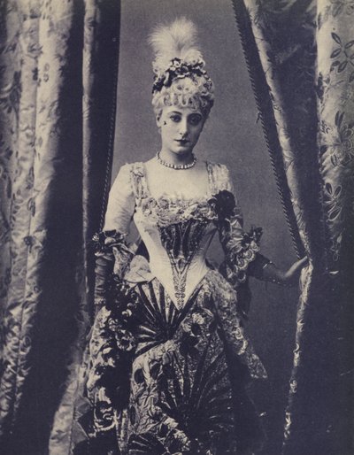 ケイト・ヴォーン（英国ガイティー・シアター女優）（モノクロ写真 作： English Photographer