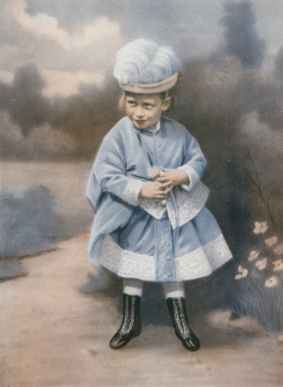 幼い頃のジョージ5世、サンドリンガム、ノーフォーク、1868年 作： English Photographer