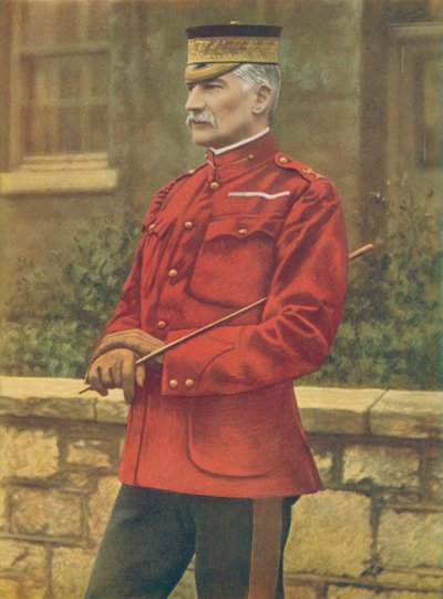 Lietu.-Sir Frederick WEF Forestier-Walker卿、南アフリカ通信指揮官。緋色の服を脱ぎパトロールジャケット 作： English Photographer