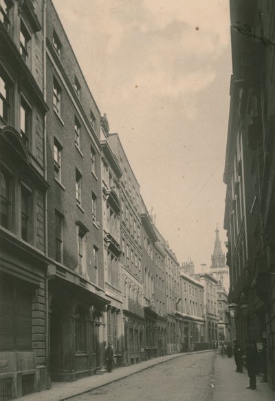 ロンドン、ロンバードストリート。写真; 1885年6月付け 作： English Photographer