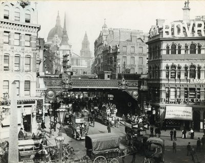 ラドゲートサーカス、ロンドン、1900年頃 作： English Photographer