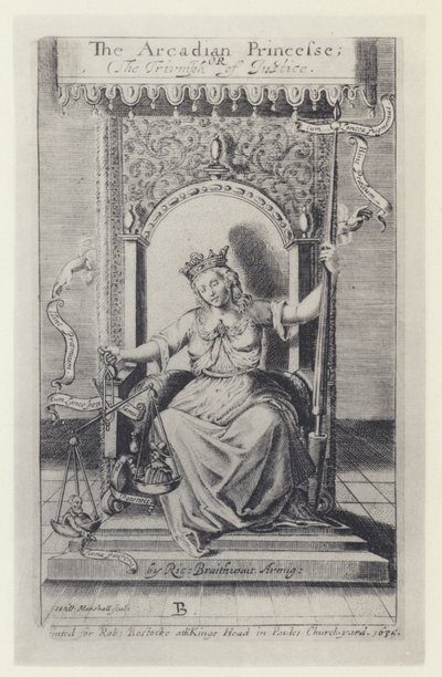 Mシレジオ「アルカディアン・プリンセス」Tr R Brathwait, T Harper for Bostocke 1635（モノクロ写真 作： English Photographer