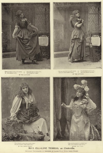 シンデレラ役のミス・エラリン・テリス 作： English Photographer