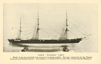 HMSウォリアーの模型 作： English Photographer