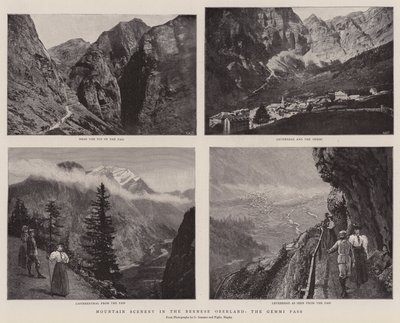 ベルナーオーバーラントの山の風景、ジェミニパス 作： English Photographer