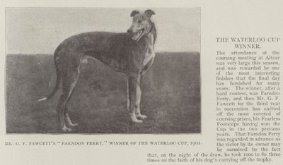 GFフォーセットファーンドンフェリー氏、ウォータールーカップ優勝、1902年 作： English Photographer