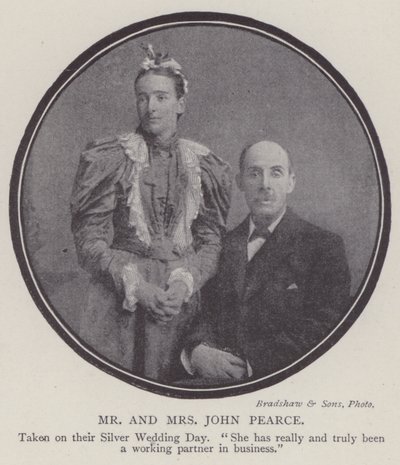 ジョン・ピアース夫妻（モノクロ写真） 作： English Photographer