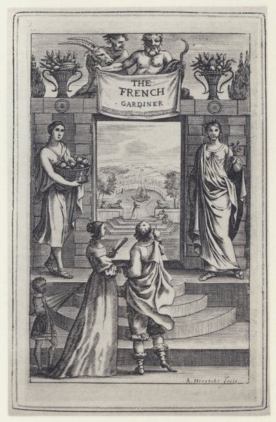 N de Bonnefons, The French Gardiner, Tr J Evelyn, J Crooke 1658 (bw-photo) 作： English Photographer