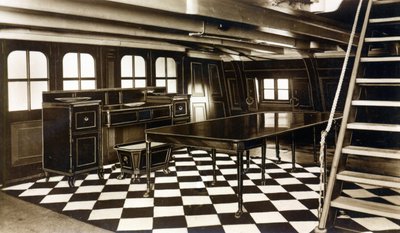 HMS Victoryに搭載されたNelsonsダイニングルーム 作： English Photographer