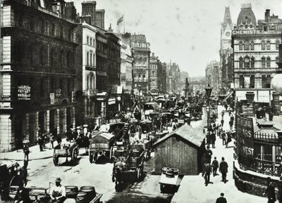 ニューブリッジストリート、ラドゲートサーカス、ロンドン市、1890年 作： English Photographer