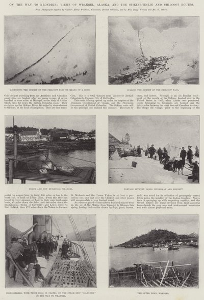 クロンダイクへの途中、Wrangel、アラスカ、Stikine-TeslinとChilcootルートの眺め 作： English Photographer