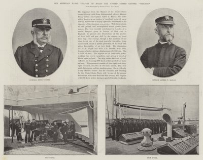 アメリカ巡洋艦シカゴに乗船しているアメリカ海軍の訪問者 作： English Photographer