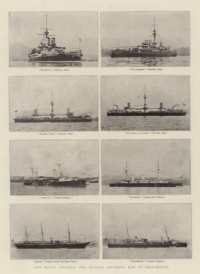 私たちの海軍の訪問者、現在ポーツマスにいるイタリア戦隊 作： English Photographer