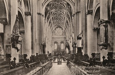 オックスフォード、クライストチャーチ大聖堂、クワイア・イースト（モノクロ写真 作： English Photographer