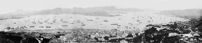 香港港のパノラマ、1878年 作： English Photographer