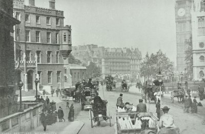 国会議事堂、ウェストミンスターLB：国会議事堂を望む広大な聖域、1896年 作： English Photographer
