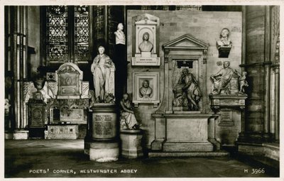 ウェストミンスター寺院の詩人コーナー 作： English Photographer