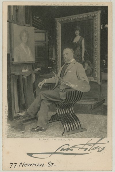 ルーク・フィルデスの肖像 作： English Photographer