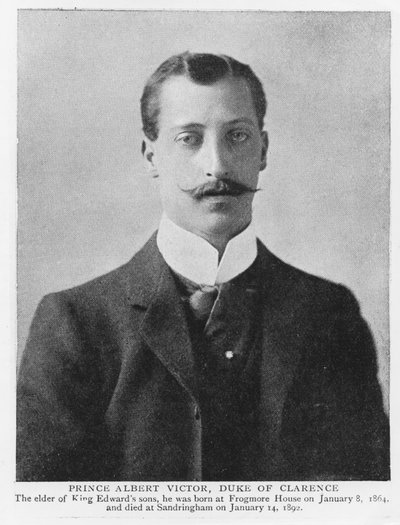 クラレンス＆アボンデール公爵アルバート・ヴィクター王子（1864-92年）（モノクロ写真 作： English Photographer