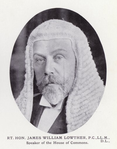ロンドンの著名人Rt Hon James William Lowther（モノクロ写真 作： English Photographer