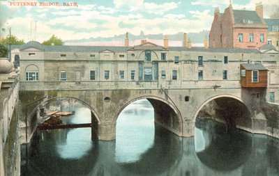 サマセット州バースのプルテニー橋（カラー写真 作： English Photographer