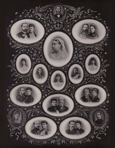 ビクトリア女王とその家族 作： English Photographer